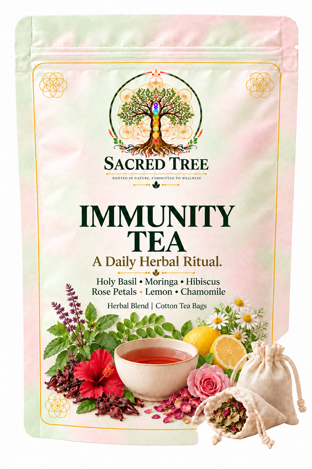 Sacred Tree Living Immunity Tea Blend 100g / 3.5 oz